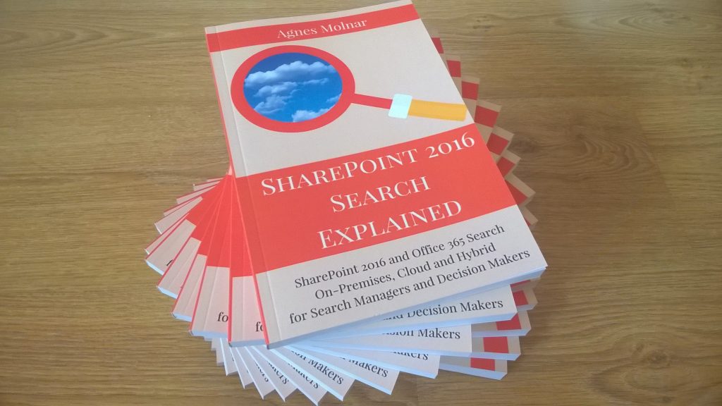 SharePoint 2016 Search Explained book on paper http://amzn.to/1SIv183