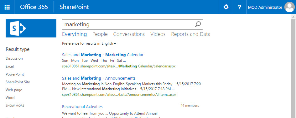 Search Pages