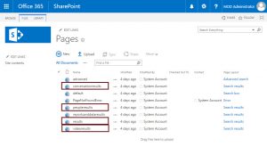 Search Center pages
