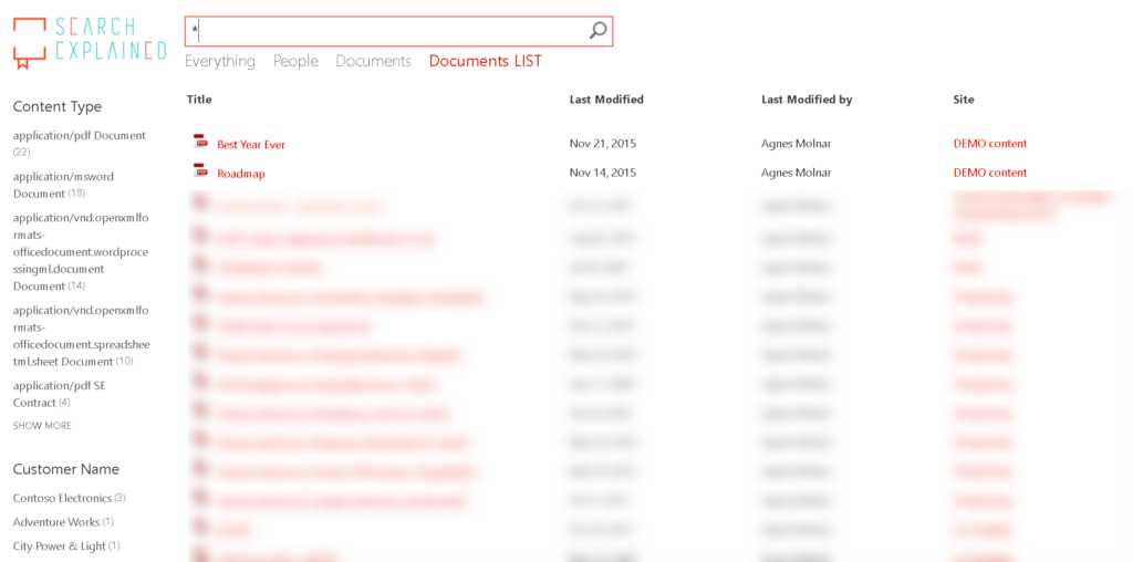 Content Type refiner using ContentType Manager Property