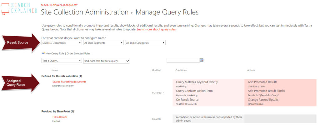 Query Rule