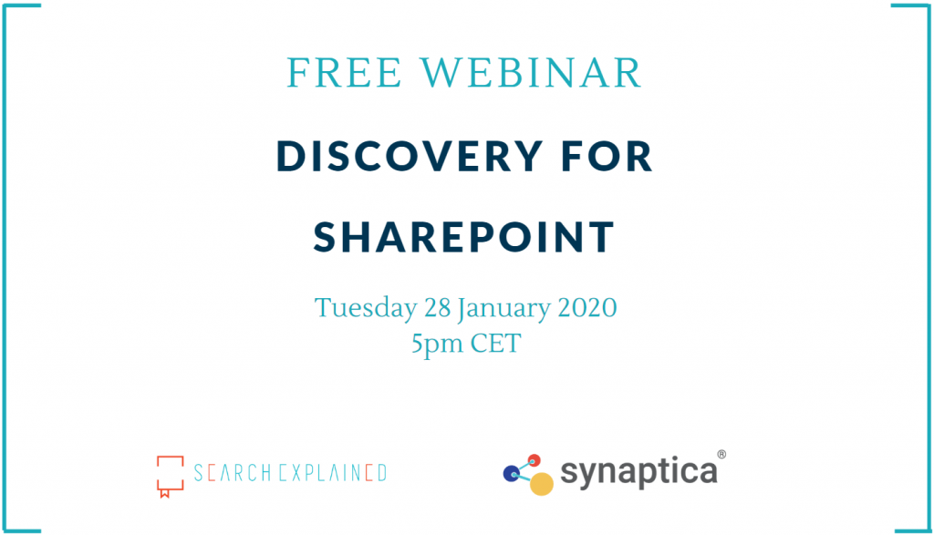 Discovery for SharePoint: Free webinar by Search Explained & Synaptica